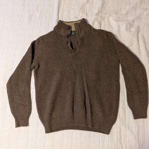 G.H. Bass & Co. Men's Brown Zip Up Sweater